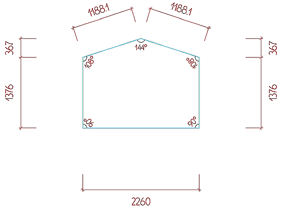 Стеклопакет пятиугольник в фахверк Стеклопакет домик в фахверк